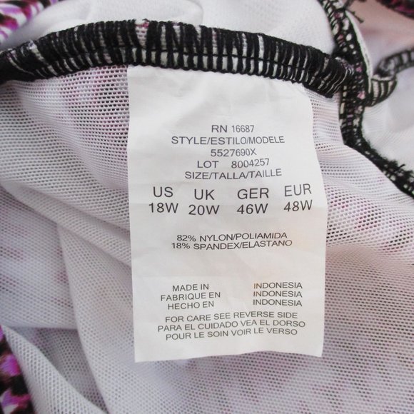 Swim Solutions Plus One Piece Swim Dress - Picture 7 of 8